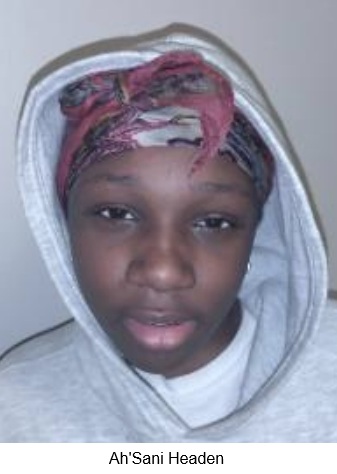 Missing person – Ah’Sani Headen
